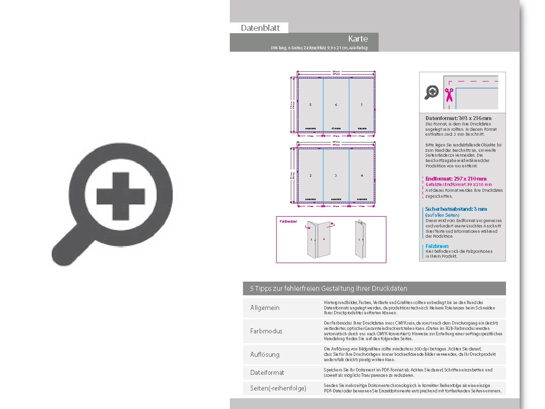 Product Bild hochzeitskarte_din_lang_6-seiter_zickzackfalz_4_4_farbig_mit_beidseitig_partieller_uv-lackierung