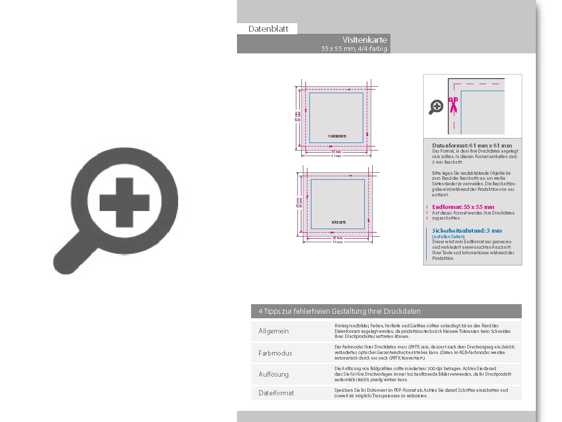 Product Bild visitenkarten_quadratisch_4_4_farbig_55_x_55_mm_(beidseitiger_druck)_mit_beidseitig_partieller_uv-lackierung