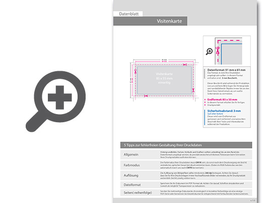 Product Bild visitenkarten_quer_5_0_farbig_85_x_55_mm_mit_beidseitig_partieller_uv-lackierung___einseitig_bedruckt_(cmyk_4-farbig_+_1_hks-sonderfarbe)