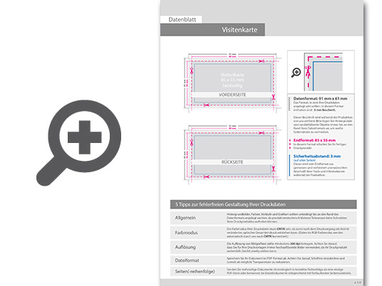 Product Bild visitenkarten_quer_5_5_farbig_85_x_55_mm_mit_einseitigem_partiellem_uv-lack___beidseitig_bedruckt_(cmyk_4-farbig_+_1_hks-sonderfarbe)